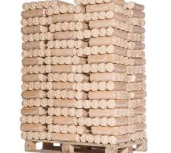 Brichete din lemn comprimat — 100% rășinoase — Palet de 960 kg